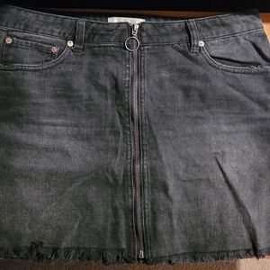 Free People We the Free Denim Mini Skirt Black size 31